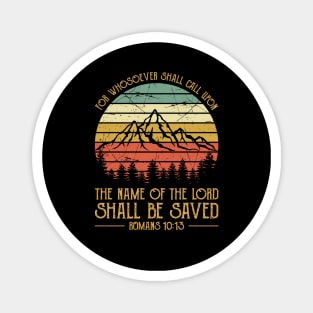 Vintage Christian For Whosoever Shall Call Upon The Name Of The Lord Shall Be Saved Magnet